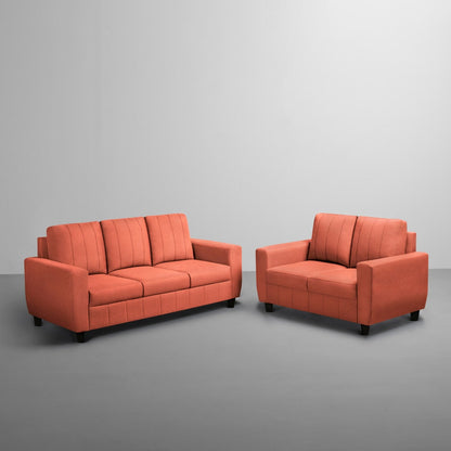 Sofa|Bae|3+2|Seater|Sofa|Set|Fabric|Ember|Orange