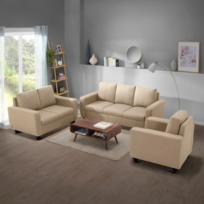 Sofa|Bae|3+2+1|Seater|Sofa|Set|Fabric|Pebble|Brown