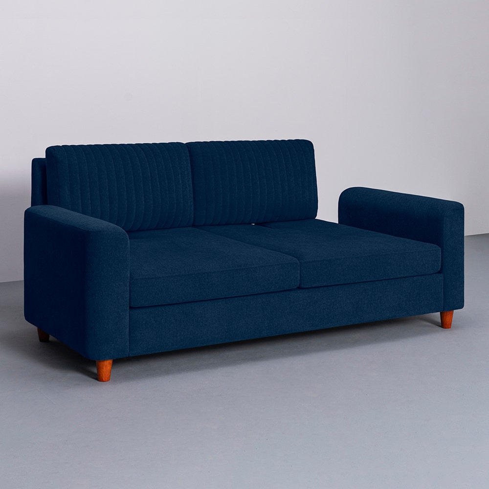 Sofa|Tilt|3|Seater|Lounger|Sofa|with|Adjustable|Backrest|Berry|Blue
