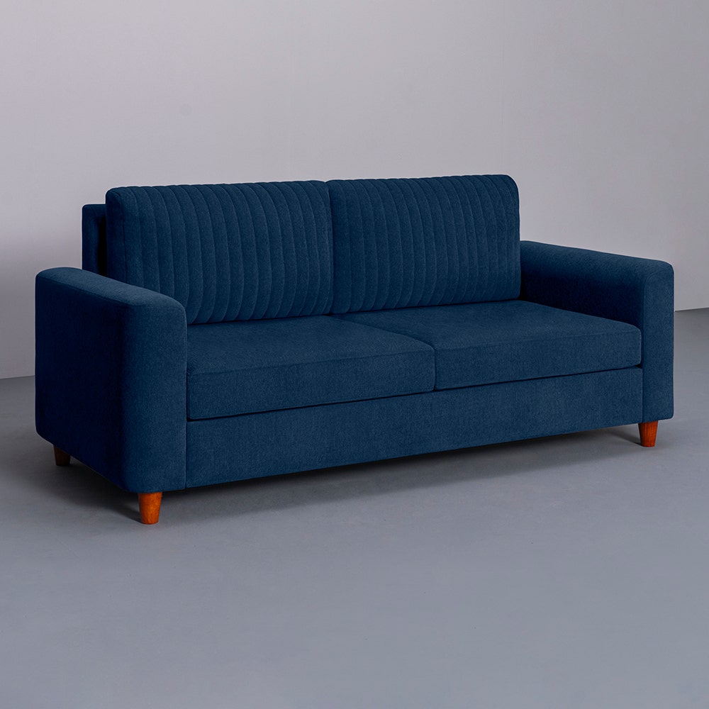 Sofa|Tilt|3|Seater|Lounger|Sofa|with|Adjustable|Backrest|Berry|Blue