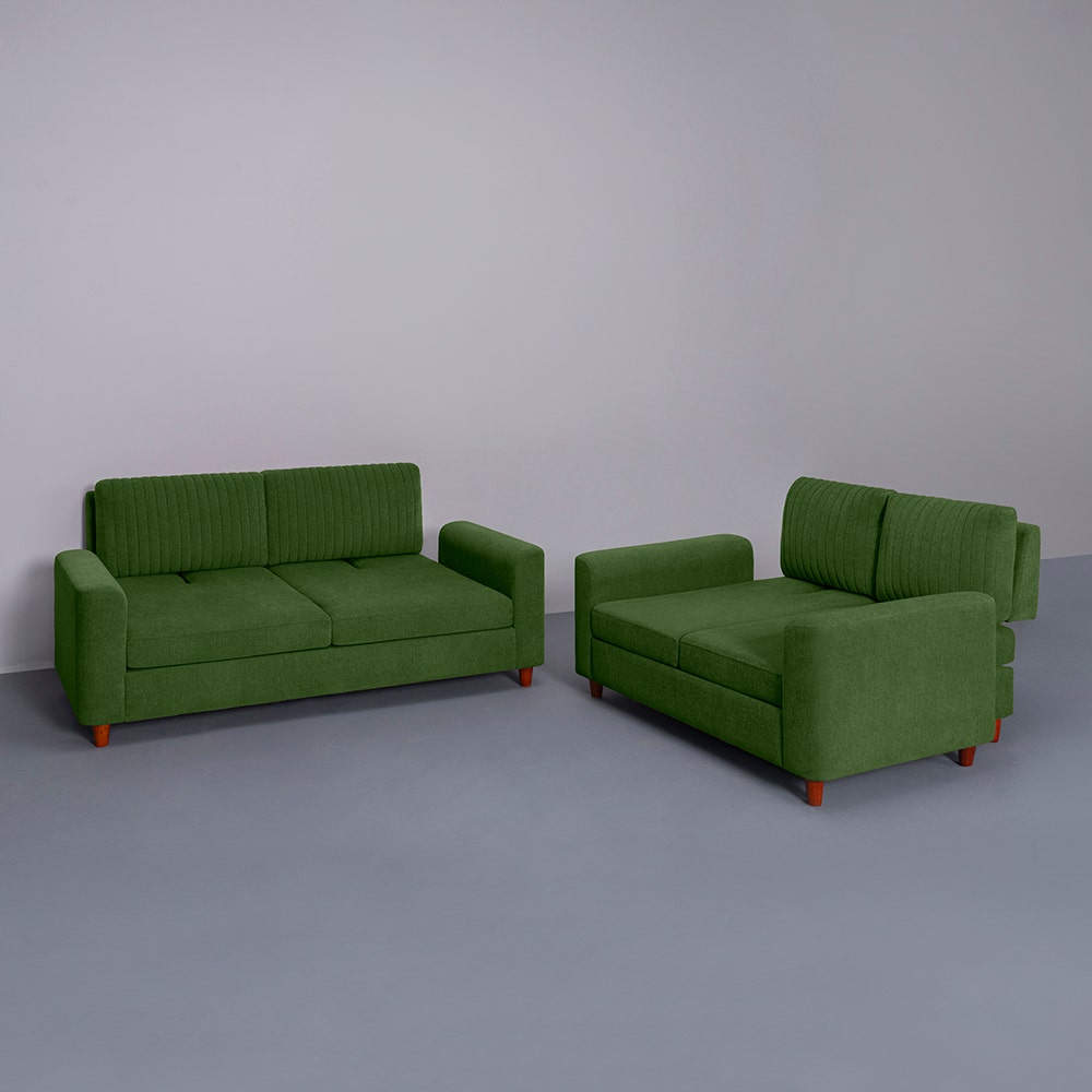 Sofa|Tilt|3|+|2|Seater|Lounger|Sofa|with|Adjustable|Backrest|Avocado|Green