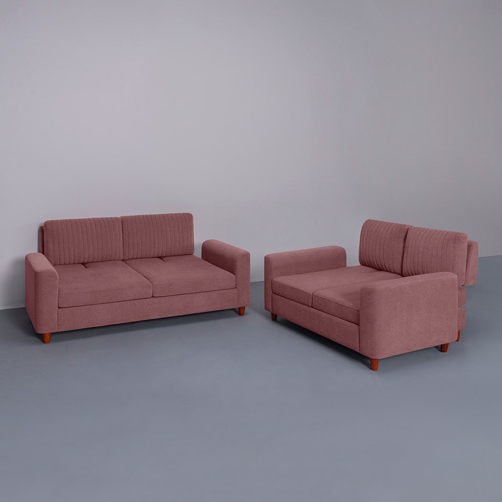 Sofa|Tilt|3|+|2|Seater|Lounger|Sofa|with|Adjustable|Backrest|Lilly|Pink