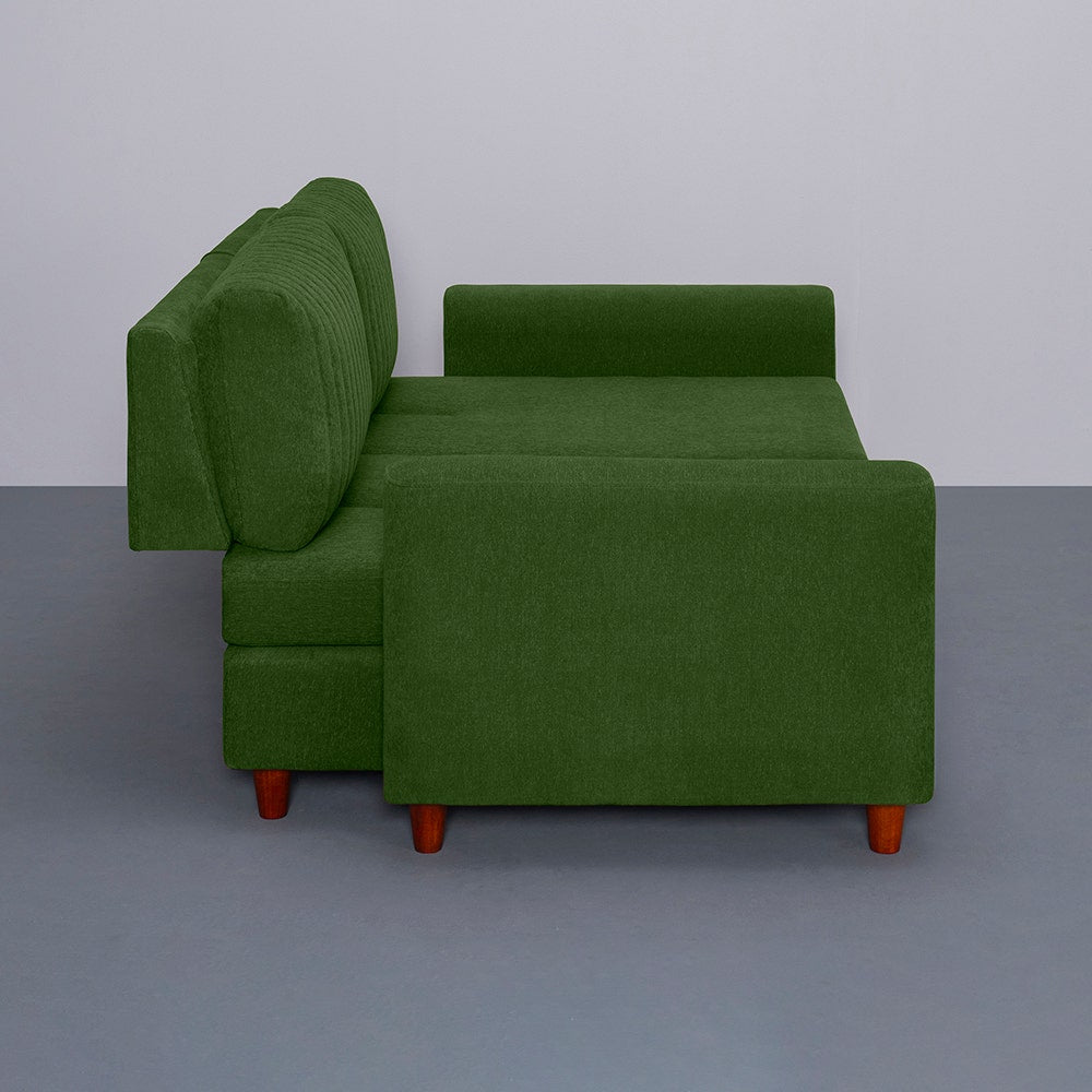 Sofa|Tilt|3|Seater|Lounger|Sofa|with|Adjustable|Backrest|Avocado|Green