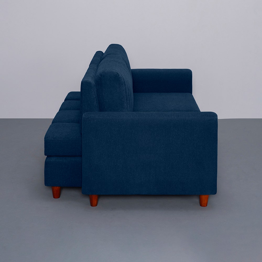 Sofa|Tilt|3|Seater|Lounger|Sofa|with|Adjustable|Backrest|Berry|Blue