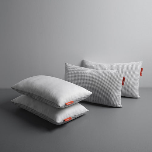 Hollow|Fiber|Pillow|Grey|&|White|set|of|4