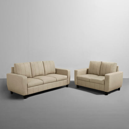 Sofa|Bae|3+2|Seater|Sofa|Set|Fabric|Pebble|Brown