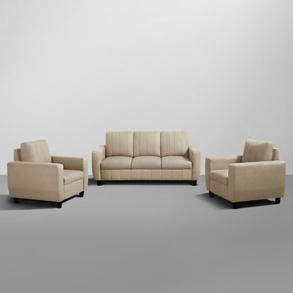Sofa|Bae|3+1+1|Seater|Sofa|Set|Fabric|Pebble|Brown