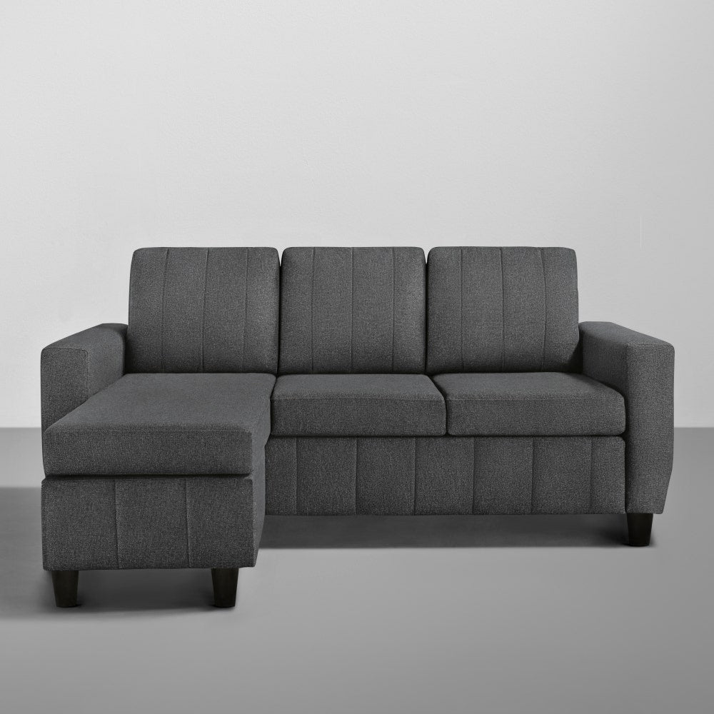 Sofa|Bae|4|Seater|Interchangeable|L|Shape|Sofa|Set|Fabric|Woody|Brown