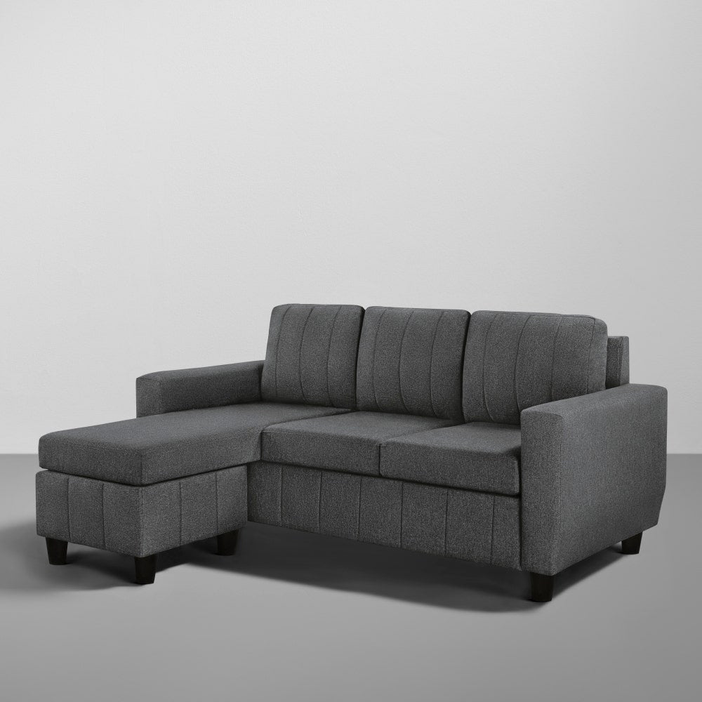 Sofa|Bae|4|Seater|Interchangeable|L|Shape|Sofa|Set|Fabric|Woody|Brown