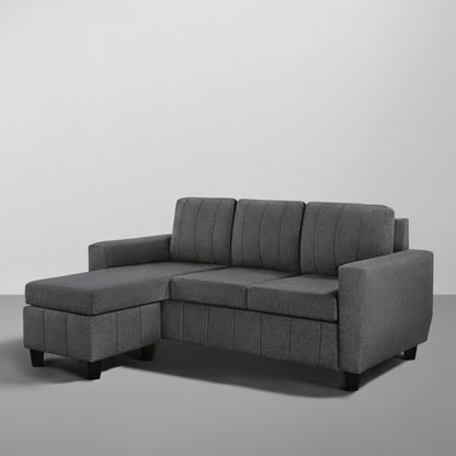 Sofa|Bae|4|Seater|Interchangeable|L|Shape|Sofa|Set|Fabric|Woody|Brown