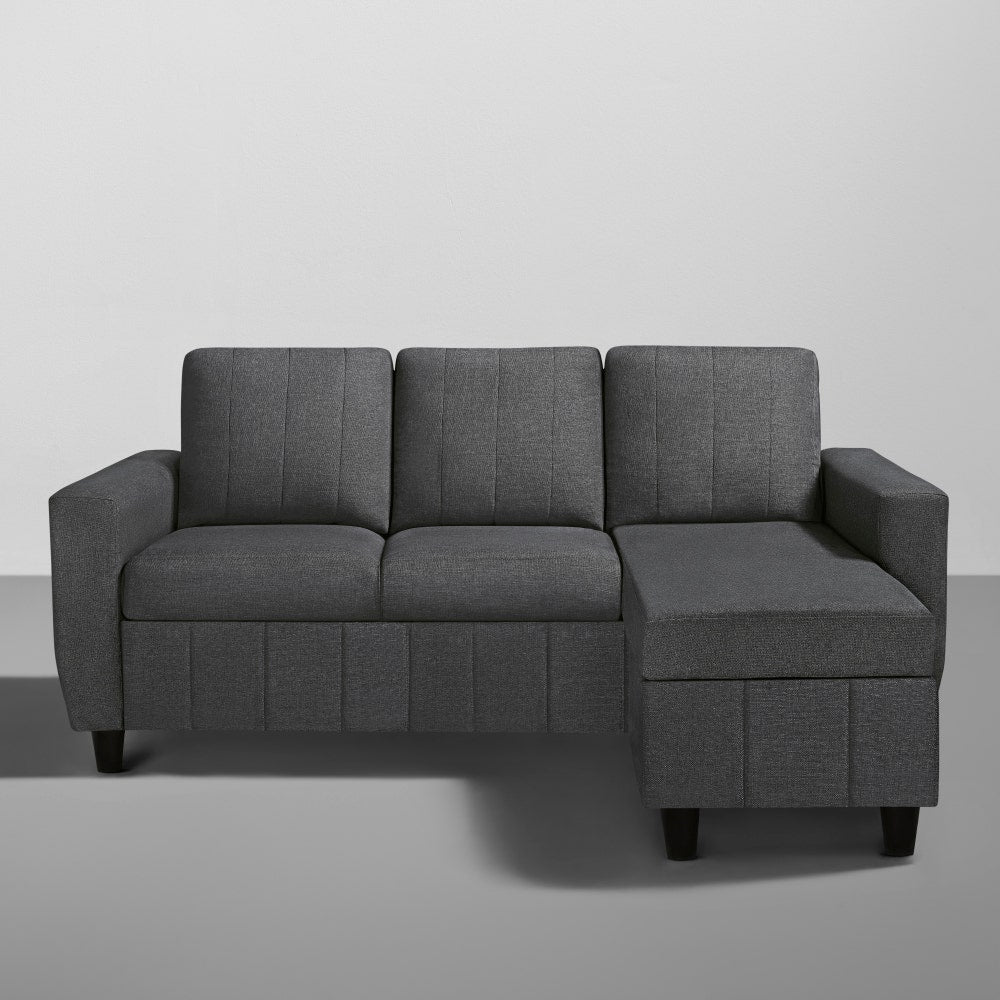 Sofa|Bae|4|Seater|Interchangeable|L|Shape|Sofa|Set|Fabric|Woody|Brown