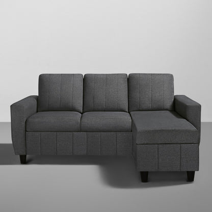 Sofa|Bae|4|Seater|Interchangeable|L|Shape|Sofa|Set|Fabric|Woody|Brown