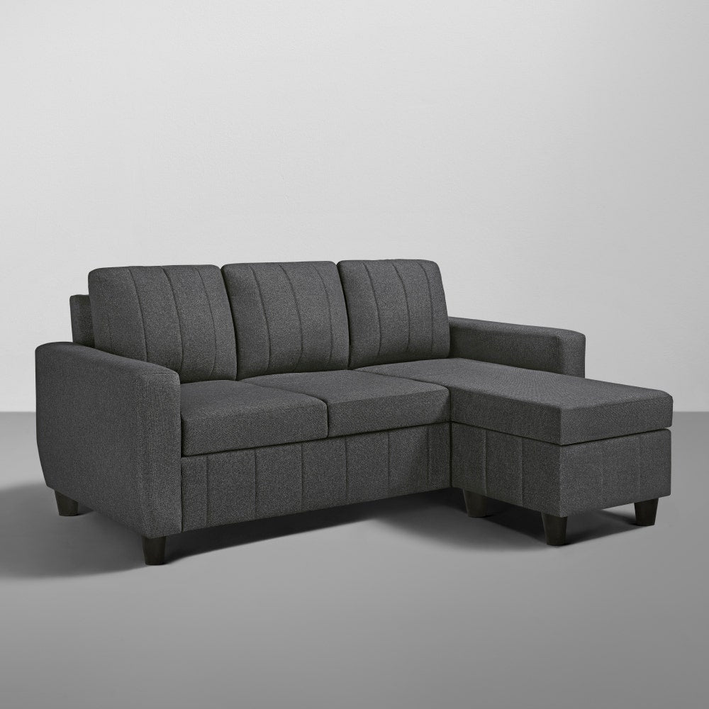 Sofa|Bae|4|Seater|Interchangeable|L|Shape|Sofa|Set|Fabric|Woody|Brown