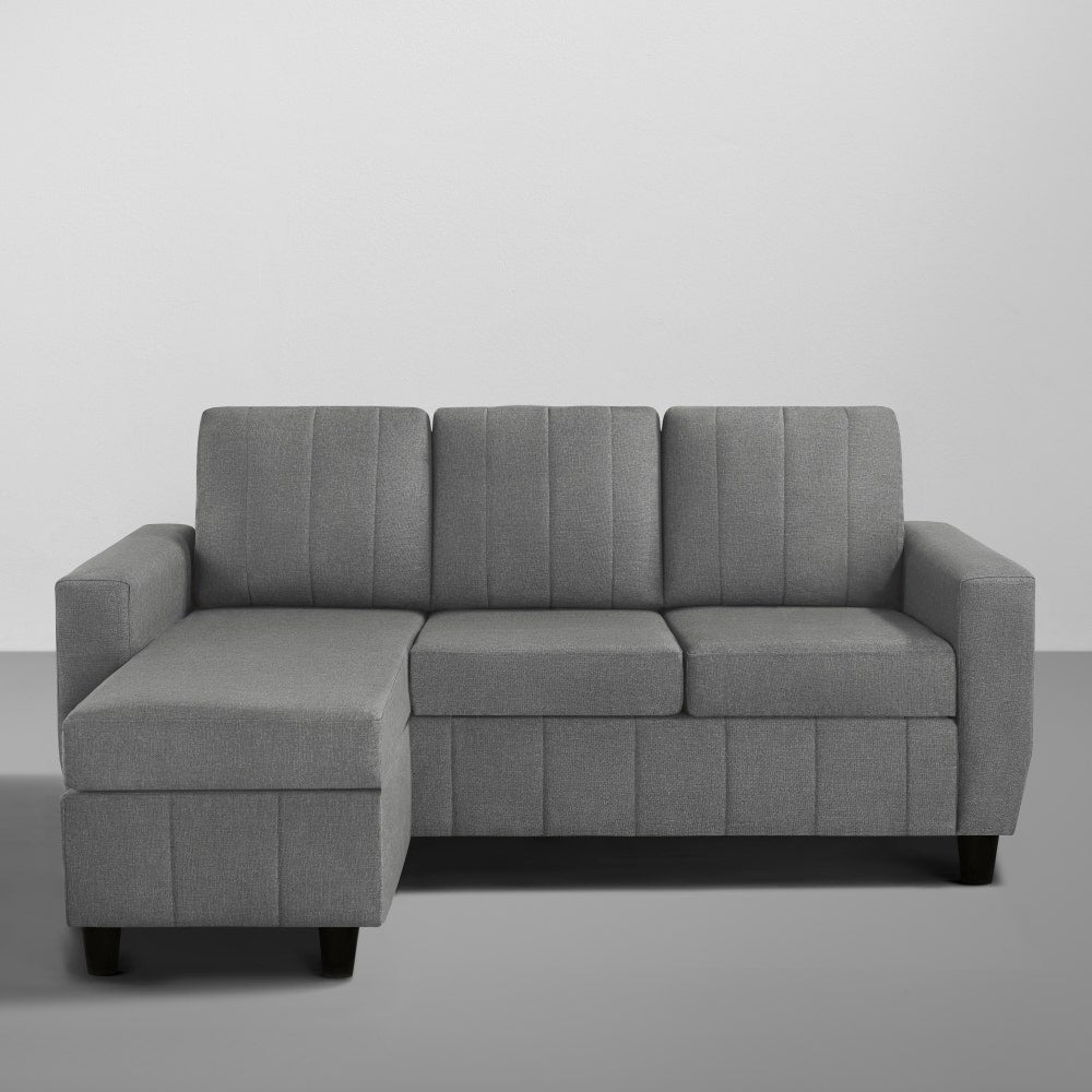 Sofa|Bae|4|Seater|Interchangeable|L|Shape|Sofa|Set|Fabric|Stone|Grey