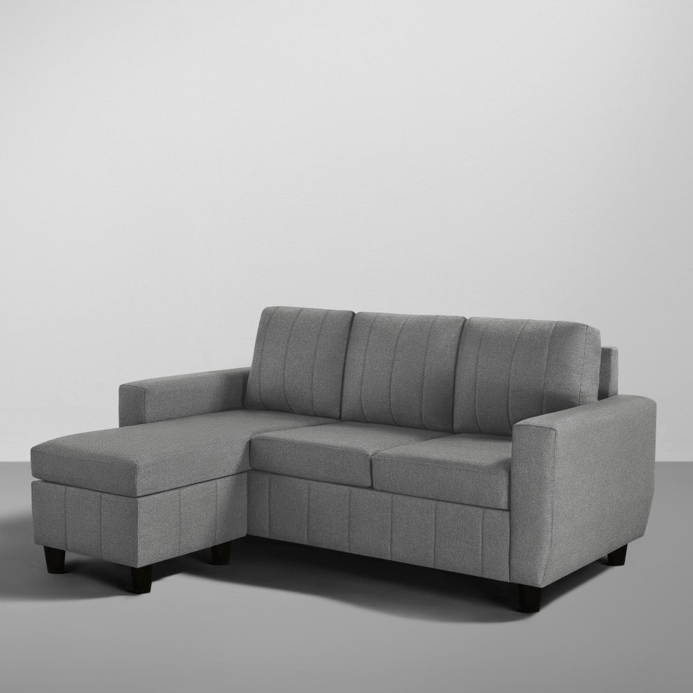 Sofa|Bae|4|Seater|Interchangeable|L|Shape|Sofa|Set|Fabric|Stone|Grey