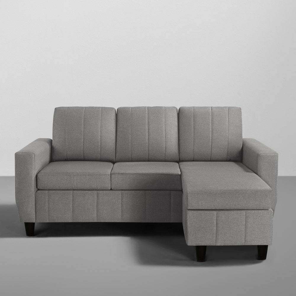 Sofa|Bae|4|Seater|Interchangeable|L|Shape|Sofa|Set|Fabric|Stone|Grey