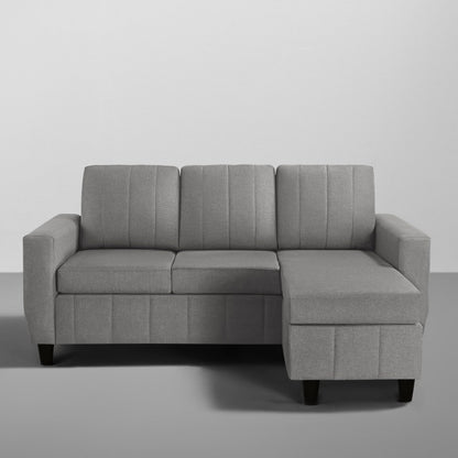 Sofa|Bae|4|Seater|Interchangeable|L|Shape|Sofa|Set|Fabric|Stone|Grey