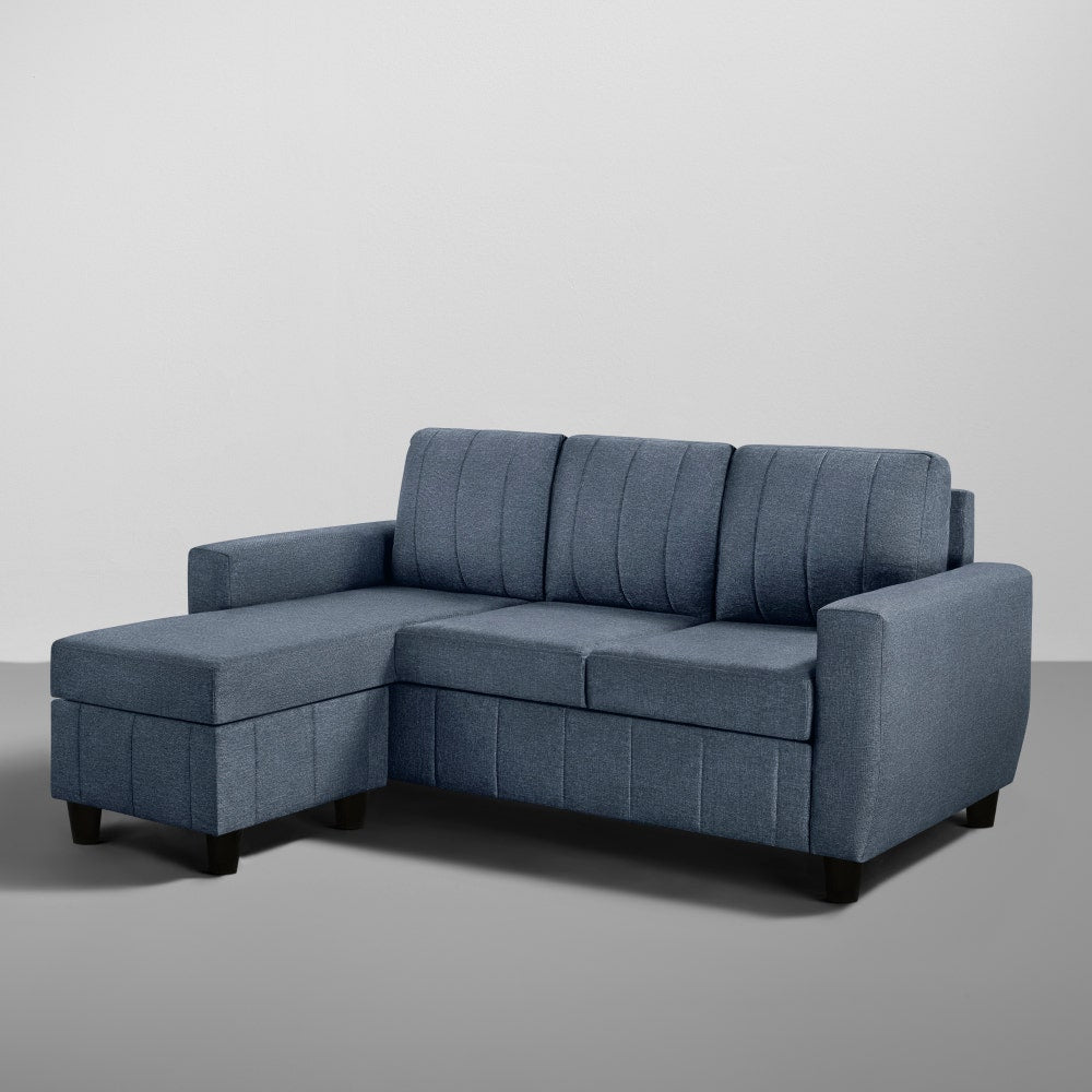 Sofa|Bae|4|Seater|Interchangeable|L|Shape|Sofa|Set|Fabric|Ocean|Blue
