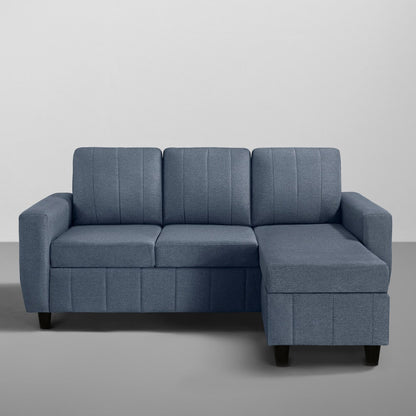 Sofa|Bae|4|Seater|Interchangeable|L|Shape|Sofa|Set|Fabric|Ocean|Blue