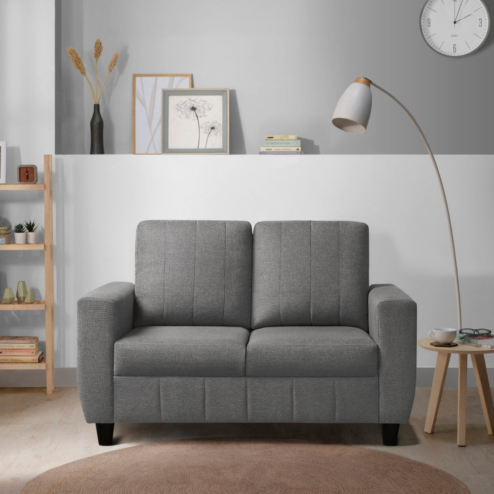 Buy Sleepyhead Bae 2 Seater Grey Fabric Sofa Online at Best Price