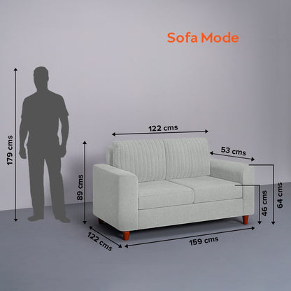 Sofa|Tilt|2|Seater|Lounger|Sofa|with|Adjustable|Backrest|Oyster|Grey