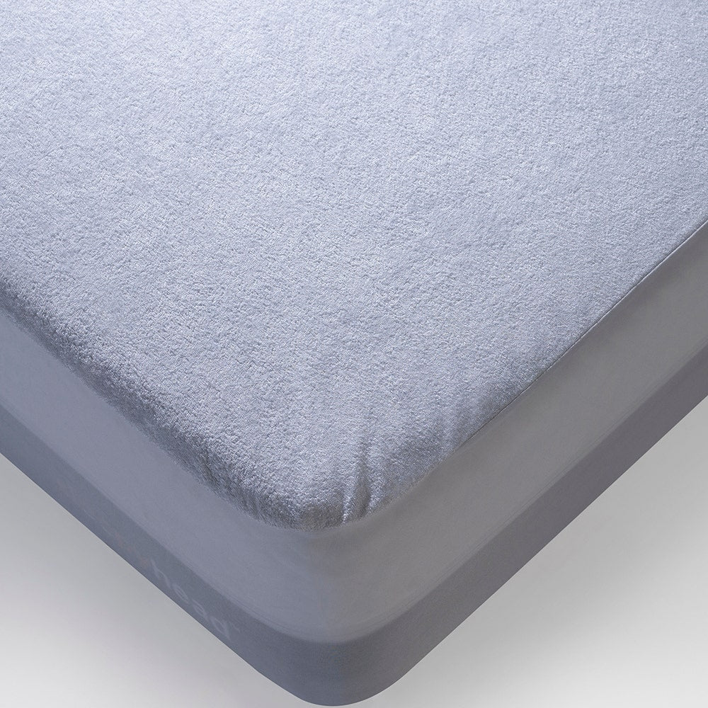 Bamboo|Terry|Waterproof|Mattress|Protector|75|72|inches|King|Size|White