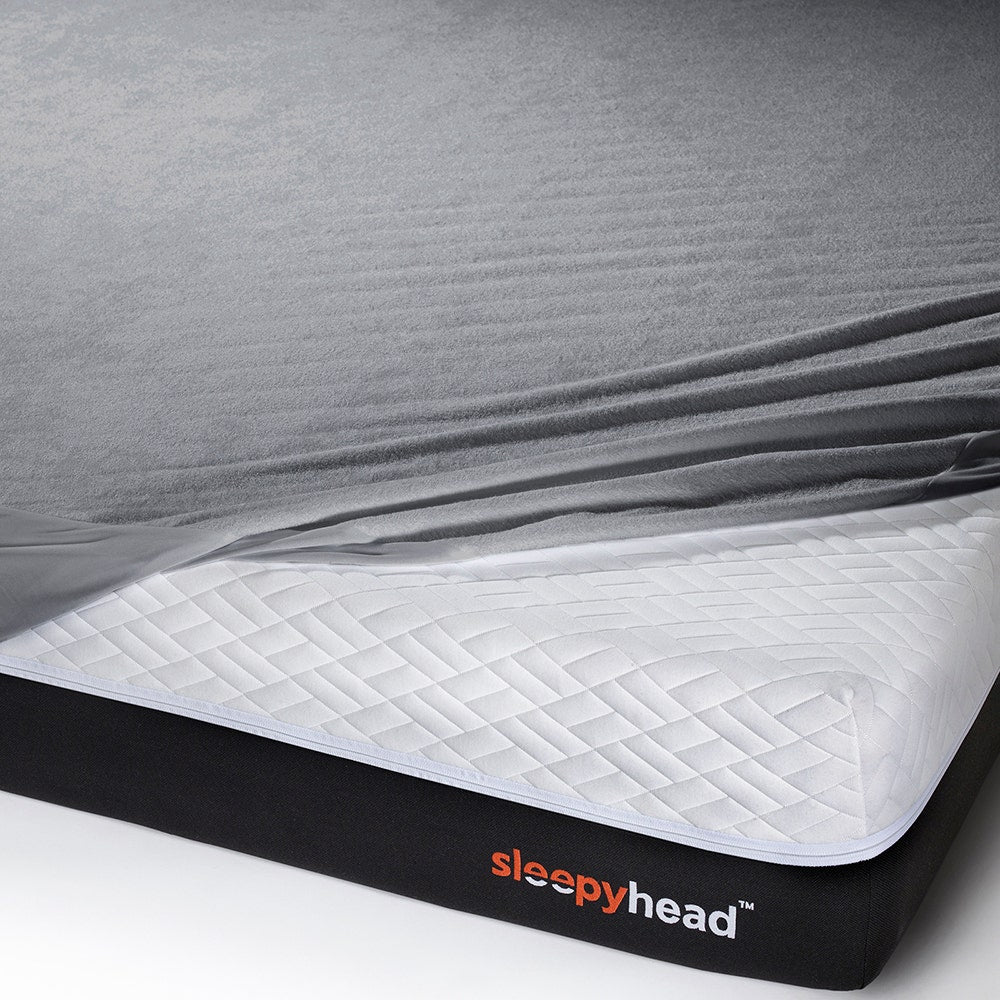 Bamboo|Terry|Waterproof|Mattress|Protector|72|60|inches|Queen|Size|Grey