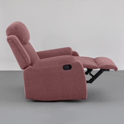 Recliner|R6|Single|Seater|Fabric|Recliner|Lilly|Pink