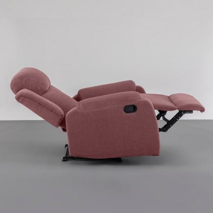 Recliner|R6|Single|Seater|Fabric|Recliner|Lilly|Pink
