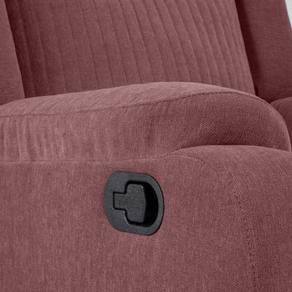 Recliner|R6|Single|Seater|Fabric|Recliner|Lilly|Pink