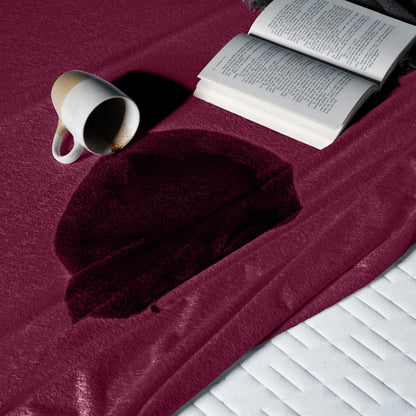 Bamboo|Feel|Terry|Fabric|Waterproof|Mattress|Protector|75|72|inches|King|Size|Beetroot