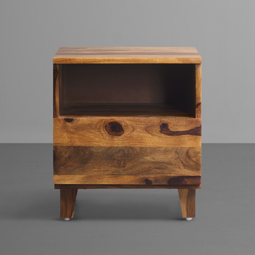 Ally|Sheesham|Wood|Bedside|Table|Provincial|Teak|Finish