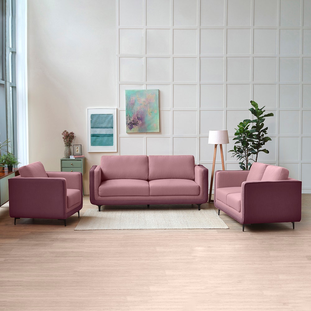 Purple Color Mojo 3 2 1 Seater Sofa