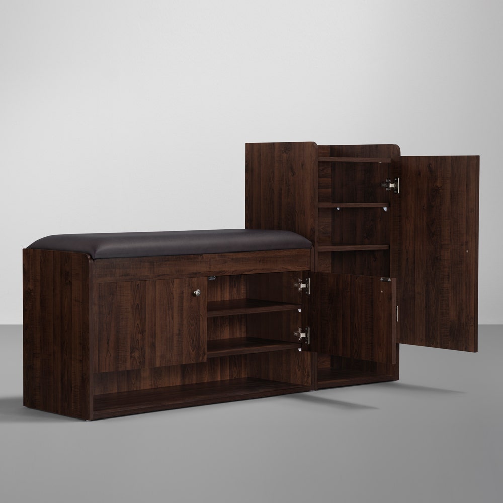 L shaped outlet shoe rack