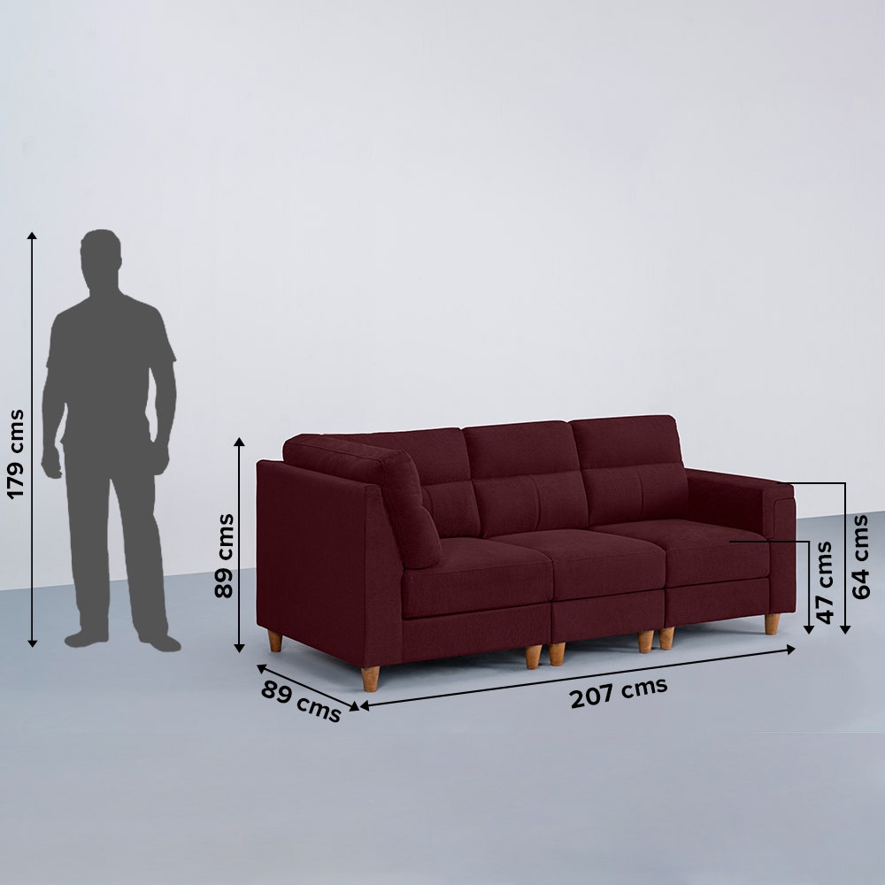 Purple 3 seater sofa deals